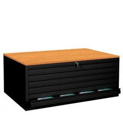 Planschrank DIN A1 in schwarz